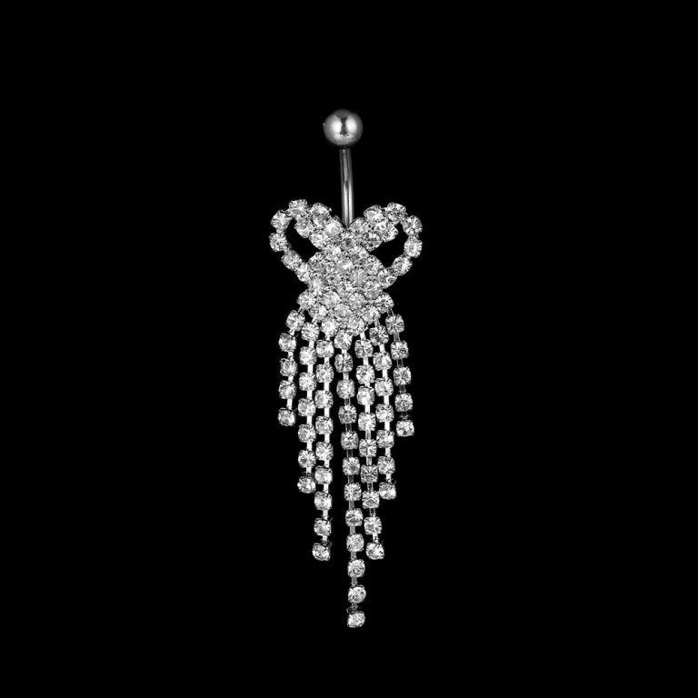 Jewelry Tassel Claw Chain Diamond-Embedded Navel Ring European And American Hot Selling Popular Navel Jewelry - Image 10