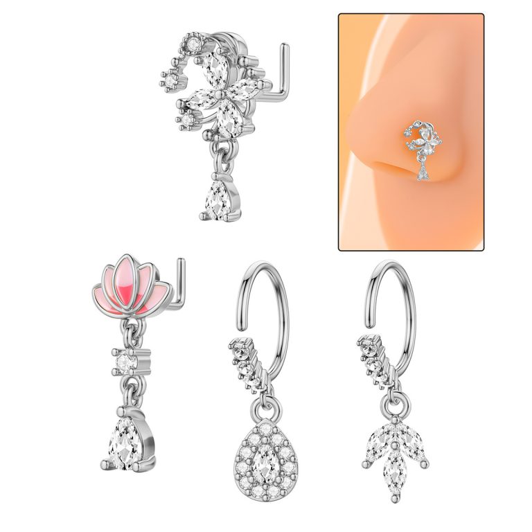 Europe and the United States cross-border flower butterfly hot copper inlaid zircon factory direct wholesale