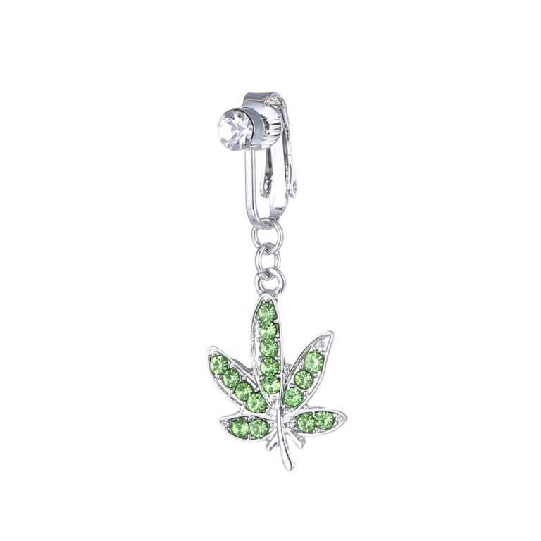 European and American zircon pendant navel ring nail exaggerated American street stainless steel navel ring - Image 14