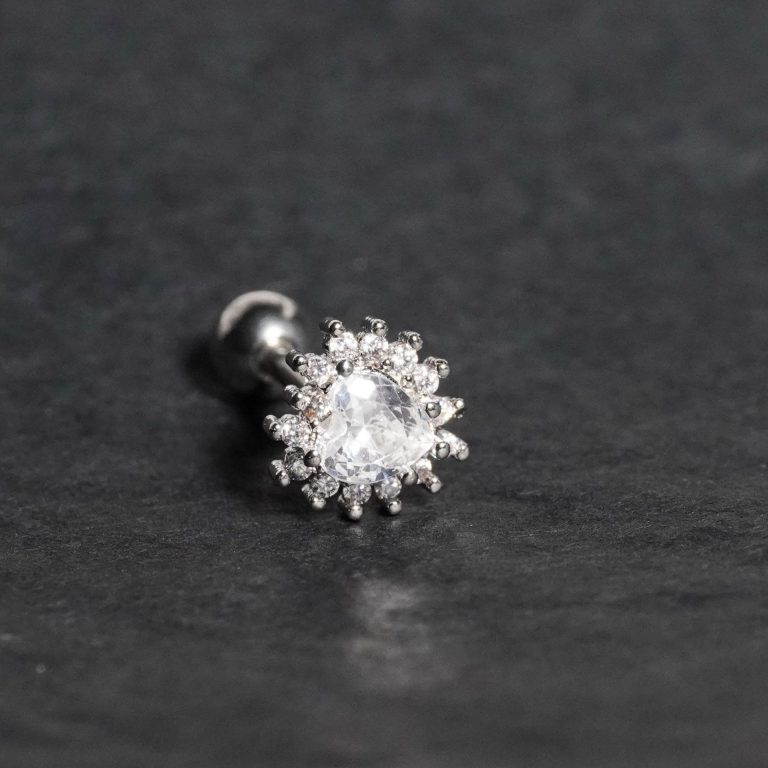 Flash love diamond tongue nail new personalized tongue decoration new human body piercing jewelry - Image 3