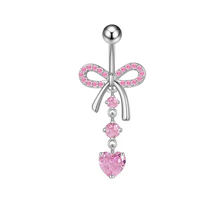 Cross-border new copper inlaid zircon butterfly flower navel nail European and American body piercing jewelry manufacturers wholesale Amazon - Image 3