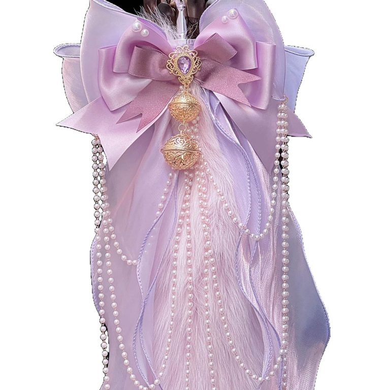 Wisteria Flower 40CM Fox real wool tail butt plug smsex toys handmade heavy work bow Palace Bell - Image 5