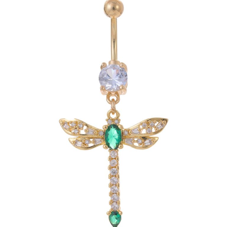 Dragonfly Navel Jewelry Fashion Diamond-encrusted Shiny Navel Nail High-grade All-match Body Piercing Jewelry - Image 5
