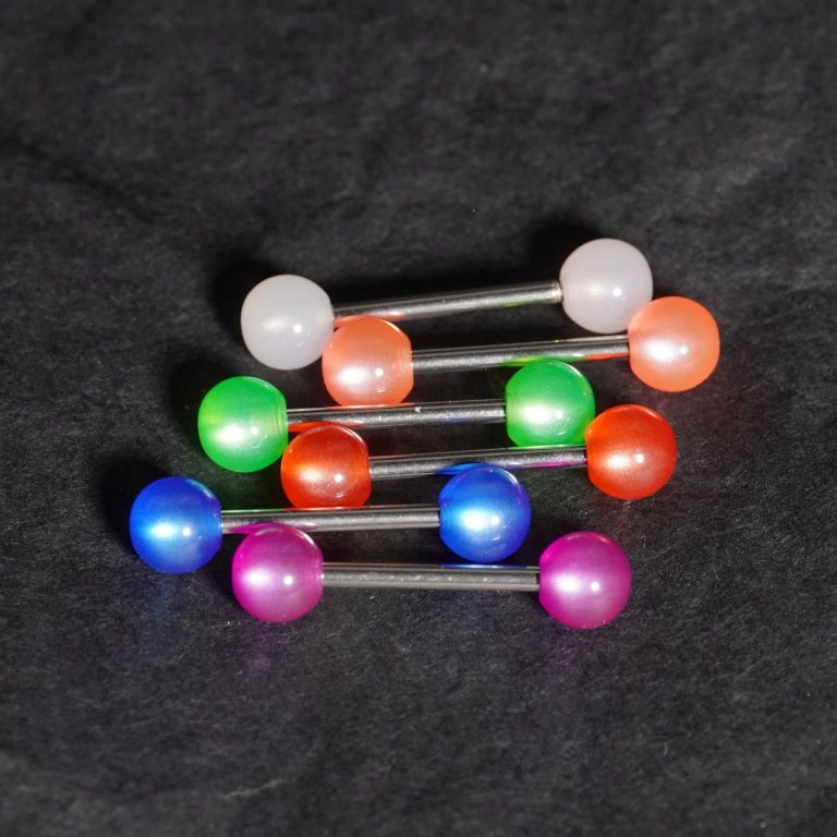 Pearlescent tongue nail new acrylic tongue decoration polarized effect new body piercing tongue jewelry - Image 4