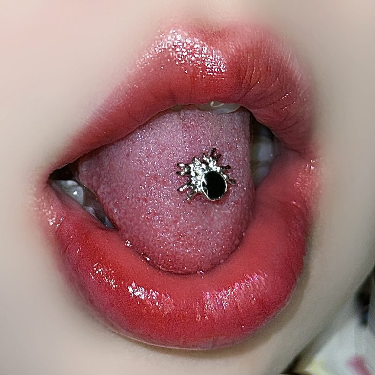 Spider tongue nail external spiral 1.6 stainless steel tongue decoration personality