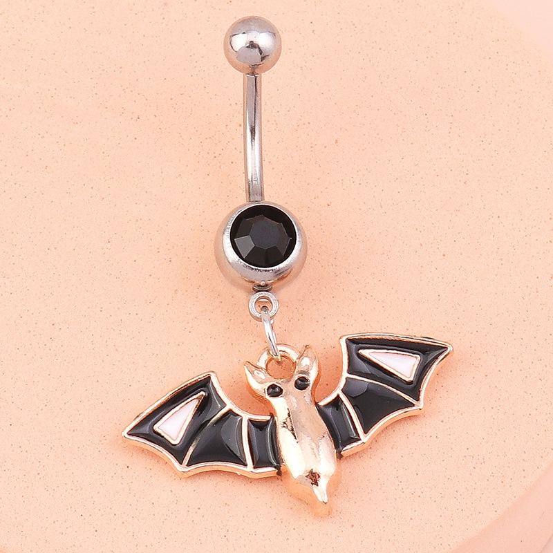 Europe and the United States cross-border jewelry personalized Halloween jewelry new bat belly button ring navel nail navel ornaments - Image 7