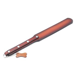 Steel Nail Handle Clap Road: Durable Long & Short Head Spanking Paddle - Brown & Blue