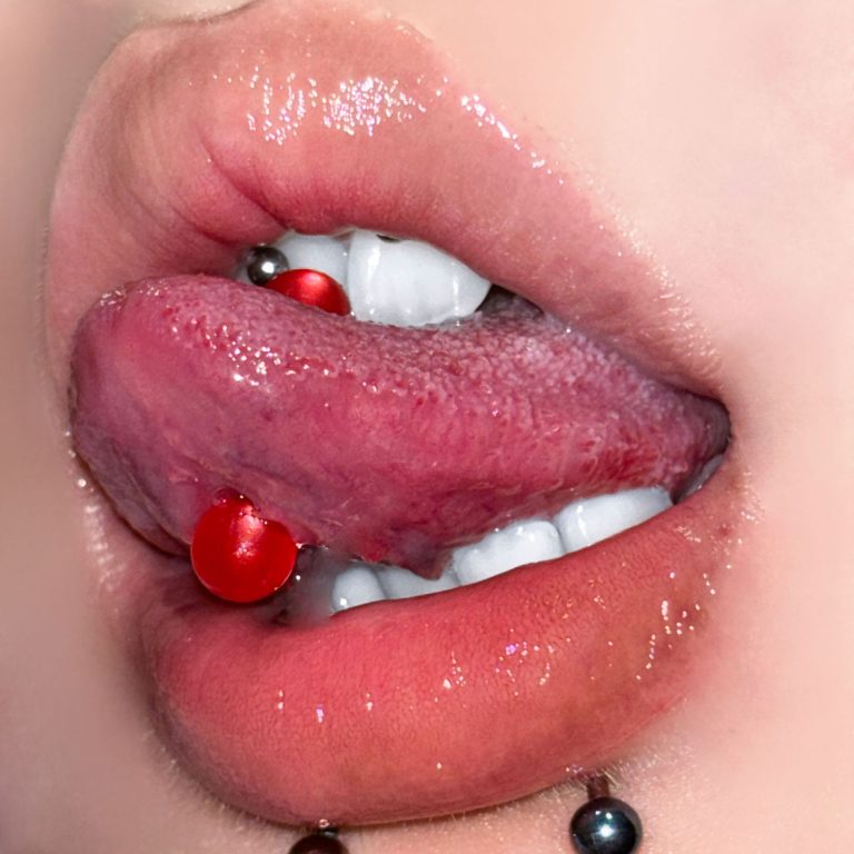 Pearlescent tongue nail new acrylic tongue decoration polarized effect new body piercing tongue jewelry - Image 6