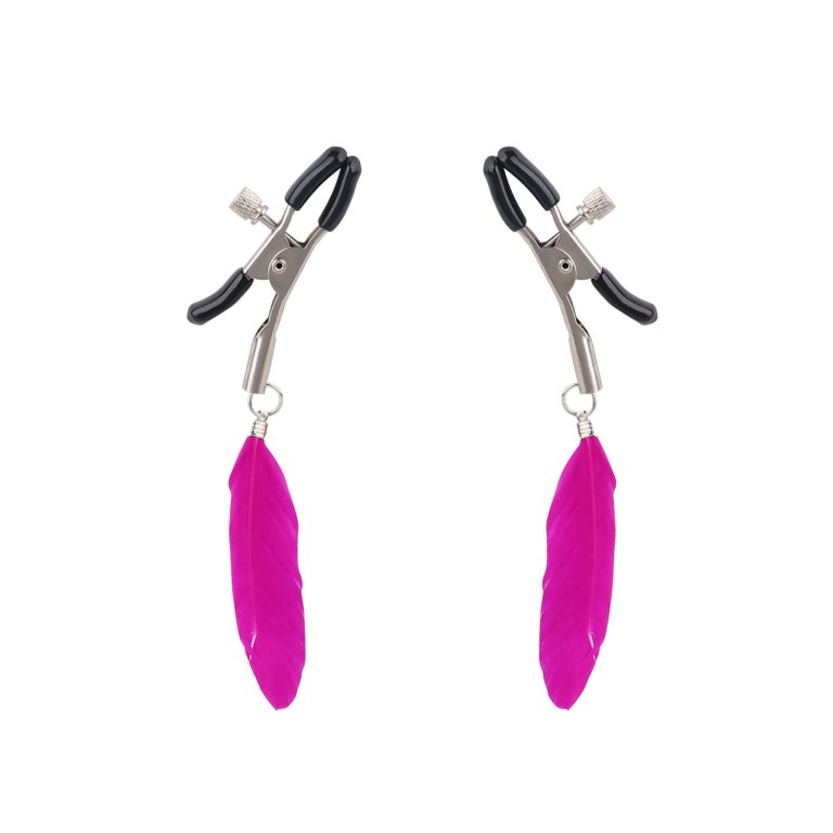 Breast enrichment tease sm props fun milk clip fun bird's feather nipple clip husband and wife supplies alternative adult supplies - Image 6