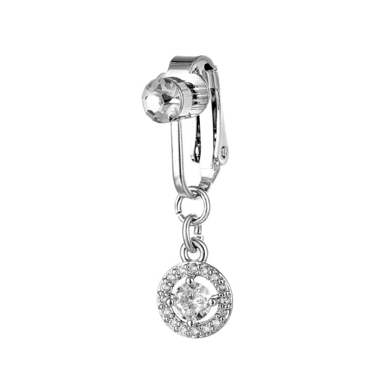 navel clip copper inlaid zirconium heart-shaped pendant navel nail sexy navel ring fashion navel body piercing jewelry - Image 6