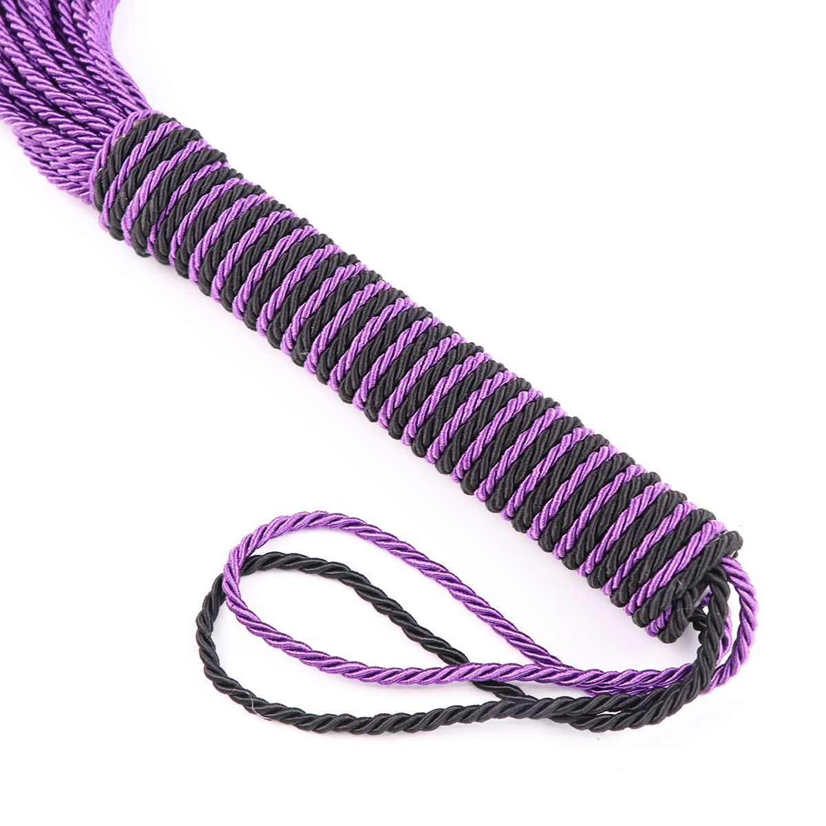 Sexy Whip Nylon Rope Whip Purple Whisk Purple Handle Nylon Bulk Whip Flirting Toy Adult Products - Image 5