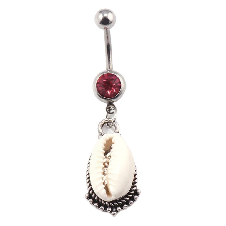 Europe and the United States cross-border new sexy sun wings teeth shell gem navel nail fashion trend navel accessories