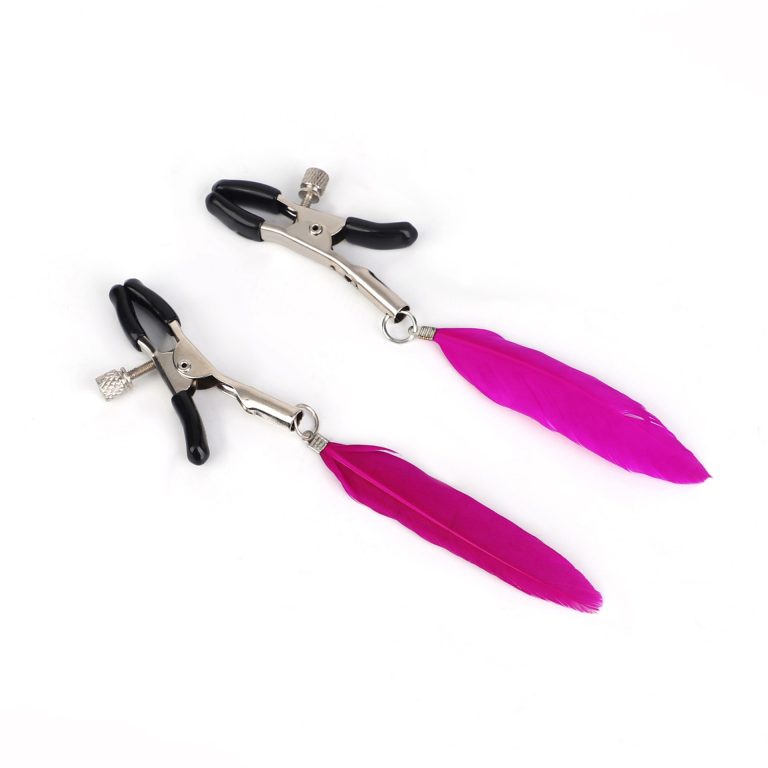Breast enrichment tease sm props fun milk clip fun bird's feather nipple clip husband and wife supplies alternative adult supplies - Image 4