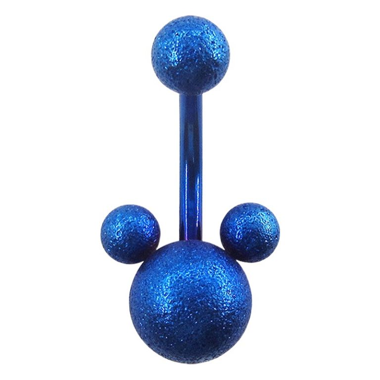 European and American body piercing jewelry frosted navel buckle stainless steel navel ring animal head steel bead navel nail