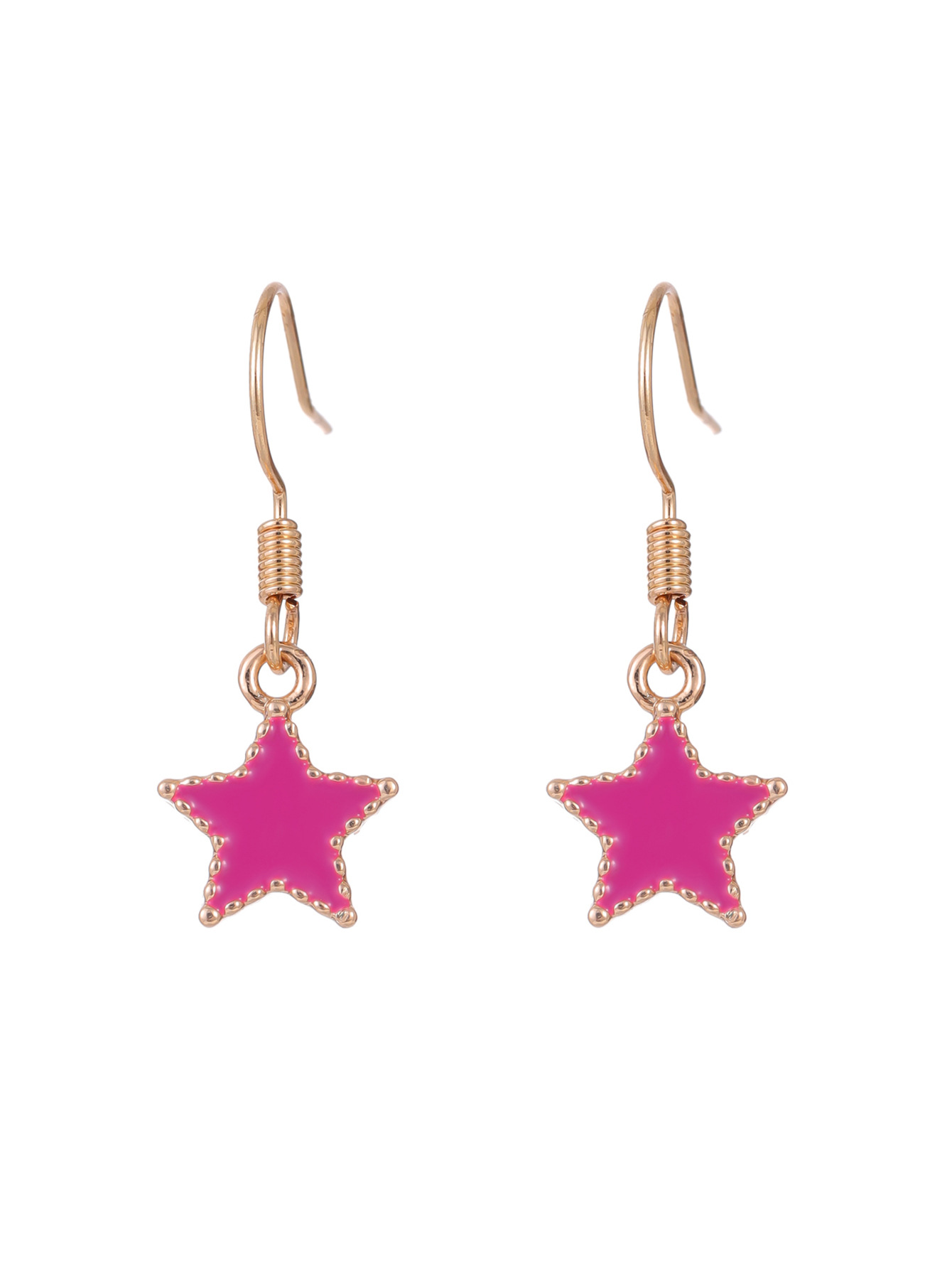 Cartoon cute color alloy oil drop love stars butterfly nose nail manufacturers wholesale - Image 16
