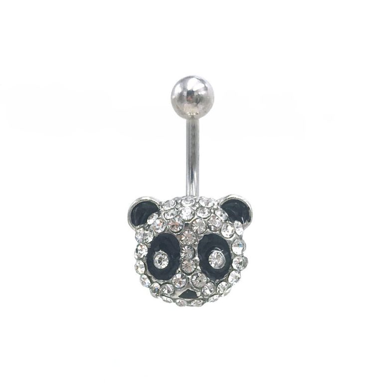 puncture jewelry alloy Diamond panda navel nail navel button belly dance navel ornaments  outlet - Image 5