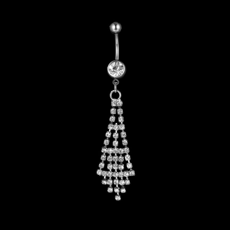 Jewelry Tassel Claw Chain Diamond-Embedded Navel Ring European And American Hot Selling Popular Navel Jewelry - Image 8