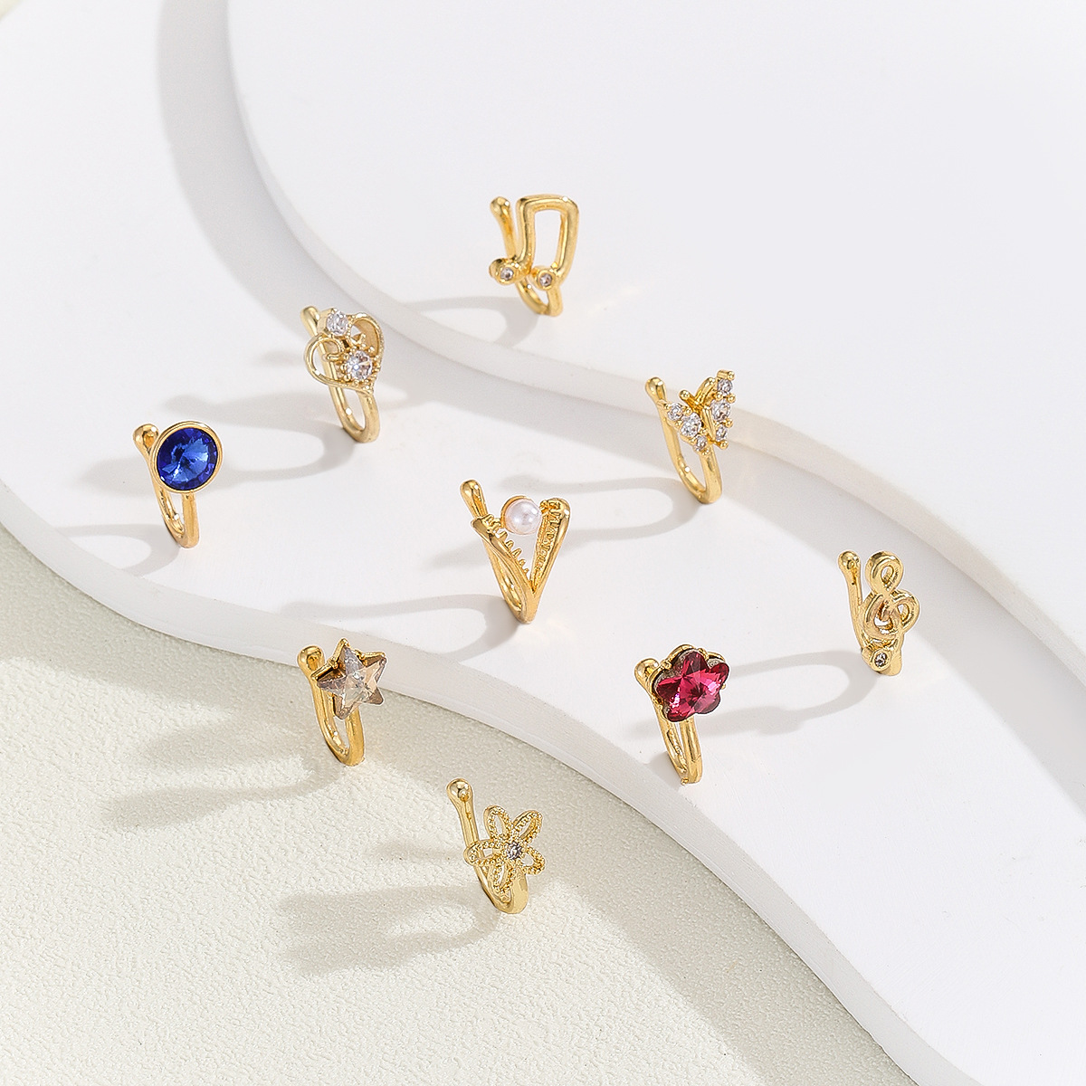 Factory direct supply new fashion personality European and American style U-shaped non-perforated nose ring nose for women daily wear - Image 3