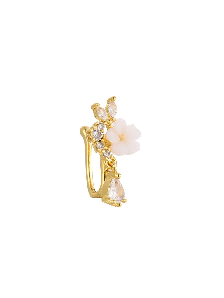 Factory Direct supply new fashion personality High sense nose nail copper white stone inlaid temperament sexy nose accessories female wholesale - Image 12