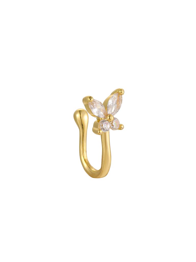 New style copper white stone inlaid sexy nose accessories nose nail light luxury fashion personality niche high-grade temperament nose nail wholesale - Image 7
