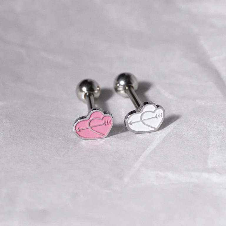Double love tongue nail oil stainless steel titanium steel niche tongue jewelry - Image 5