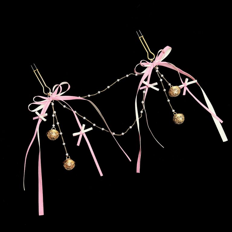 Macaron color light blue light pink cute bow bell ring SM sex toys milk clip punishment tease Mimi head - Image 3