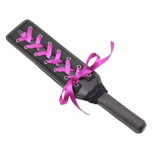 Sexy Leather Racket Ribbon: Diamond Accents, Flirty Design for Women