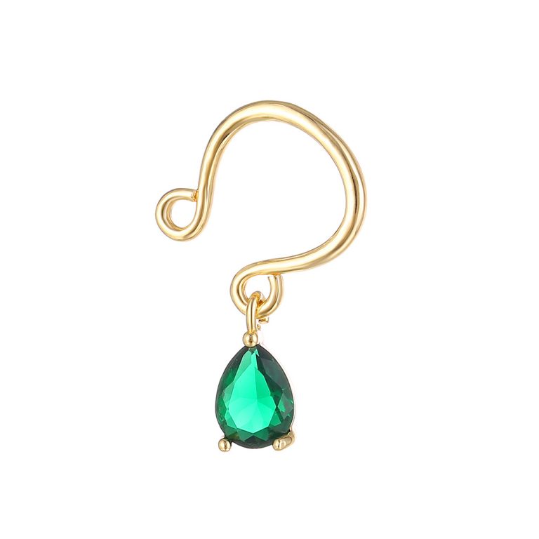 Amazon Cross-border New European and American Fashion Jewelry Punch-free Water Drop Zircon Pendant Fake Ring Buckle - Image 6