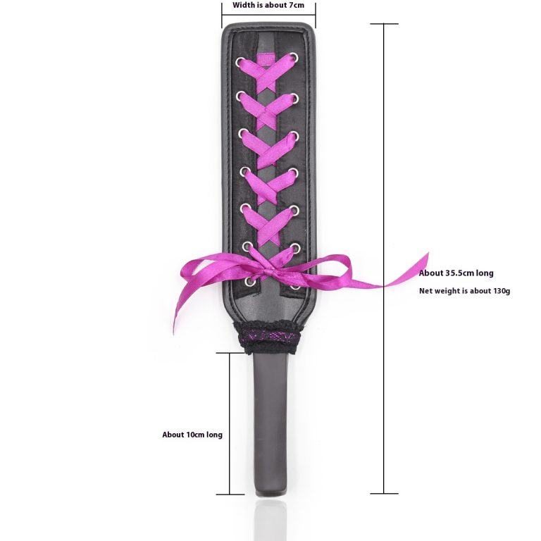 sexy leather sexy racket loose racket binding flirting leather racket ribbon Diamond female equipment fart beating - Image 3