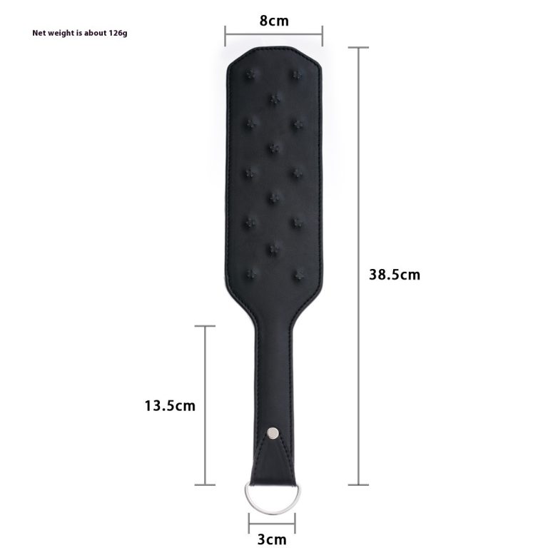 Foreign trade export racket spike plum metal diamond pattern leather racket PU black North American nightclub party Meat Racket - Image 7
