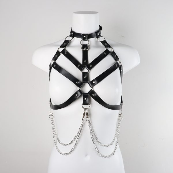 Fashion chest chain accessories wear clothing  new adjustable leather smsexy binding clothing for women - Image 2