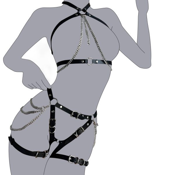 Sexy Bound Anal Hook Butt Plug Adjustable Handcuffs Collar SM Fetish Role Playing Couple Sex Toy - Image 9