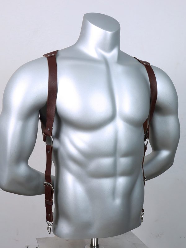 new hot fashion Men's strap decorative belt pu leather adjustable British casual strap - Image 7