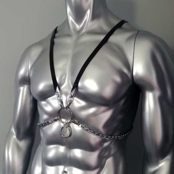 Men's leather bondage belt, bondage leather bondage clothing, SM sex performance props - Image 9
