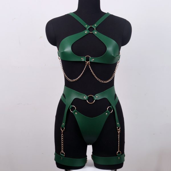foreign trade European and American sex toys women flirting hip leather sex accessories leg display chain waist ornaments - Image 8