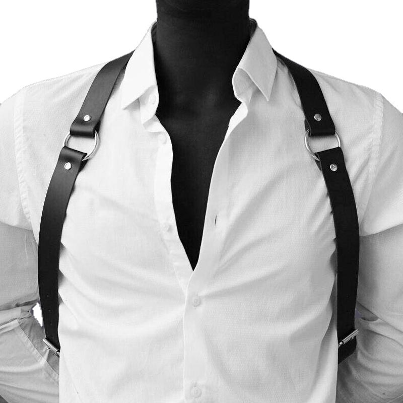 Men's Strap Belt Distinctive Casual Bondage Trend Punk Hip Hop Belt Waist Chain Bar Performance Shirt Accessories - Image 5