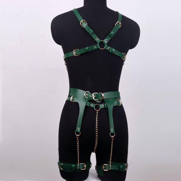 foreign trade European and American sex toys women flirting hip leather sex accessories leg display chain waist ornaments - Image 4