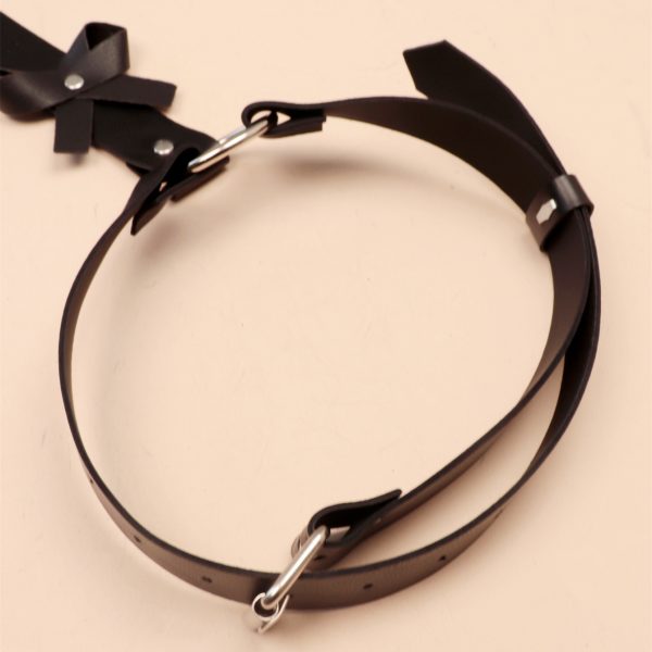 Women's sm wear hip cuff leather one-piece pants flirting passion sex props binding handcuffs belt - Image 4