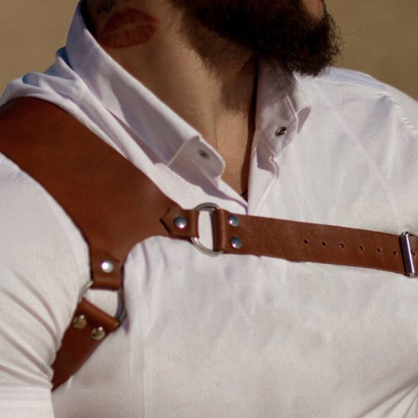 Trendy Personalized Strap Belt Restraint Leather Waist Seal Punk Style One-piece Men's Shirt Accessories Outer Wear - Image 8