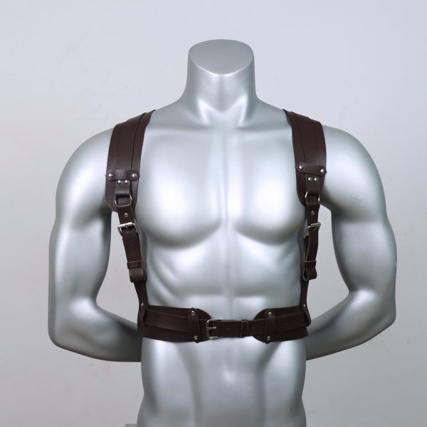 Men's leather bondage belt, bondage leather bondage clothing, SM sex performance props - Image 6