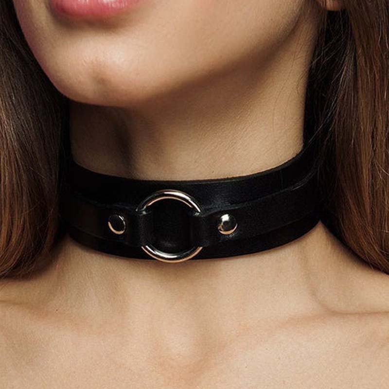 New adult sex toys leather traction collar multi-color O-ring alternative sexy training collar now - Image 8