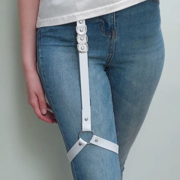Cross-border European and American punk round thigh ring jewelry foot ring non-slip adjustable elastic buckle leg cover wholesale - Image 14