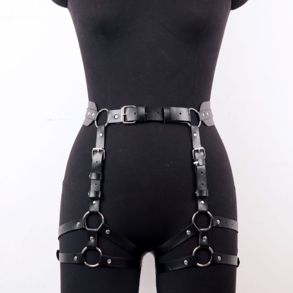 Smsexy wear Library handcuffs suit leather binding binding clothes passion hot training open crotch pants  wholesale