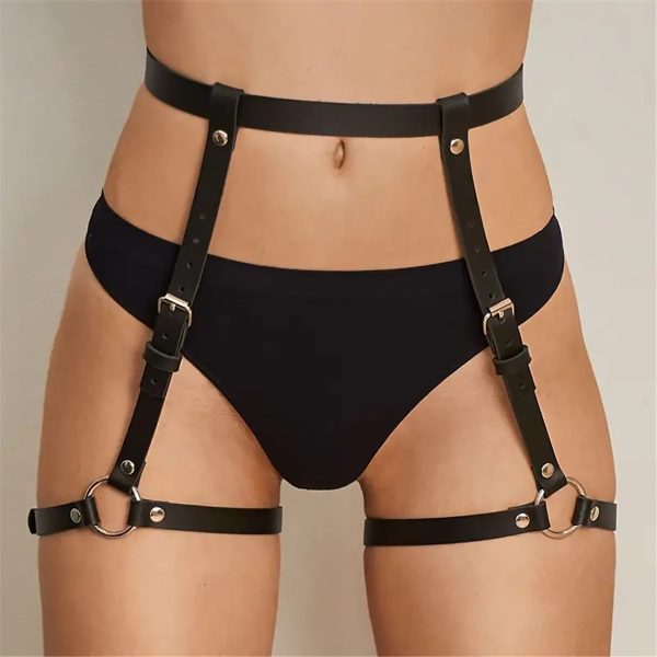 Party Performance Costume Sling Pants SM Adult Sex Products Women's Leather Adjustable Bound Clothes suit - Image 12