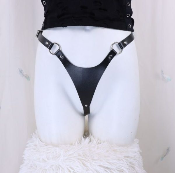 Leather garter belt binding sm European and American taste Amazon sexy hollow pu suit - Image 12