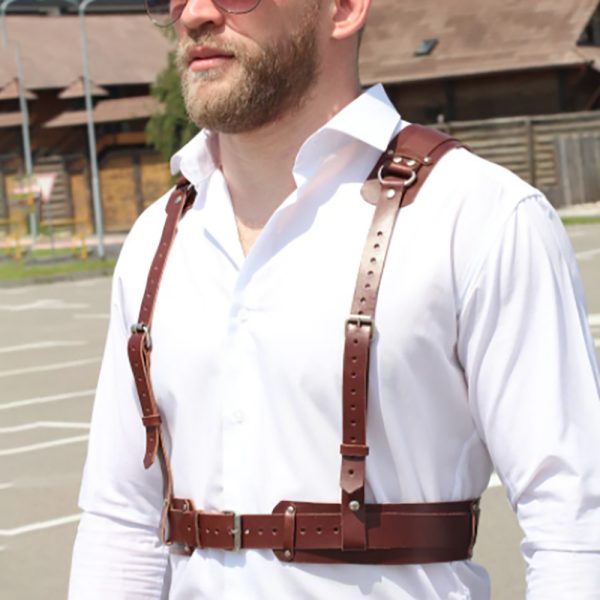 Hot Sale men's leather strap trendy leather belt all-match leather waist seal punk style integrated shirt accessories - Image 4
