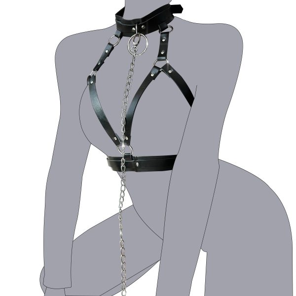 Sexy Bound Anal Hook Butt Plug Adjustable Handcuffs Collar SM Fetish Role Playing Couple Sex Toy - Image 11