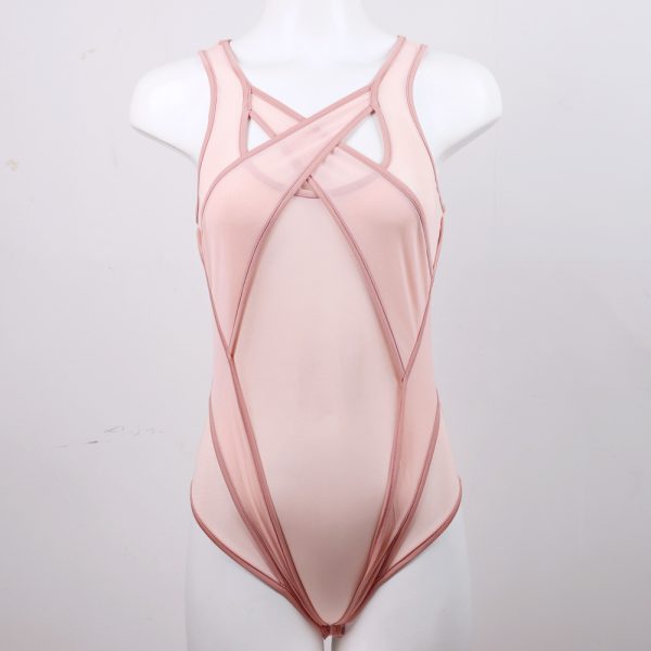 SM sexy bondage clothing leather bondage belt women wear conjoined underwear sexy Dew temptation set - Image 22