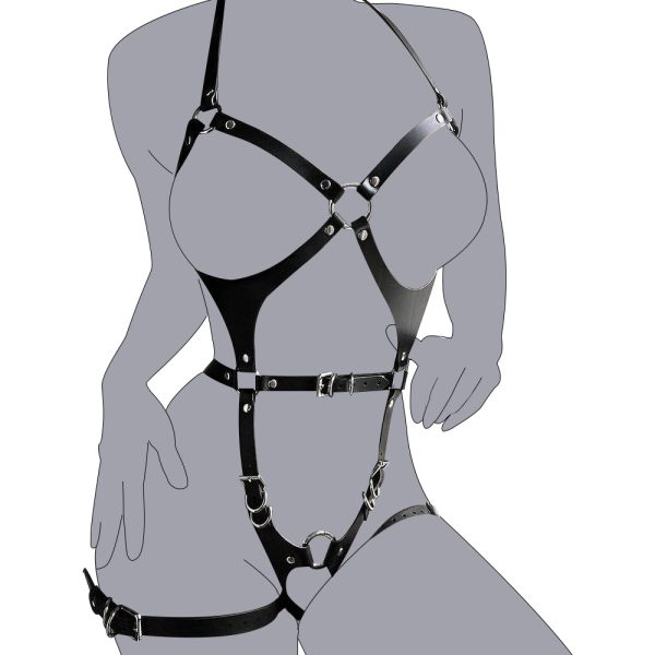 Sexy Bound Anal Hook Butt Plug Adjustable Handcuffs Collar SM Fetish Role Playing Couple Sex Toy - Image 2