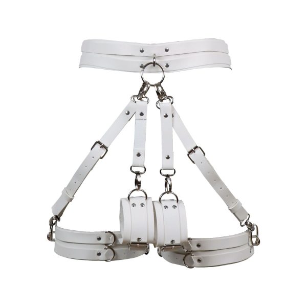 Adult sexy leather restraint strap sexy hollow tied pants room fun tuning wear underwear  wholesale - Image 6